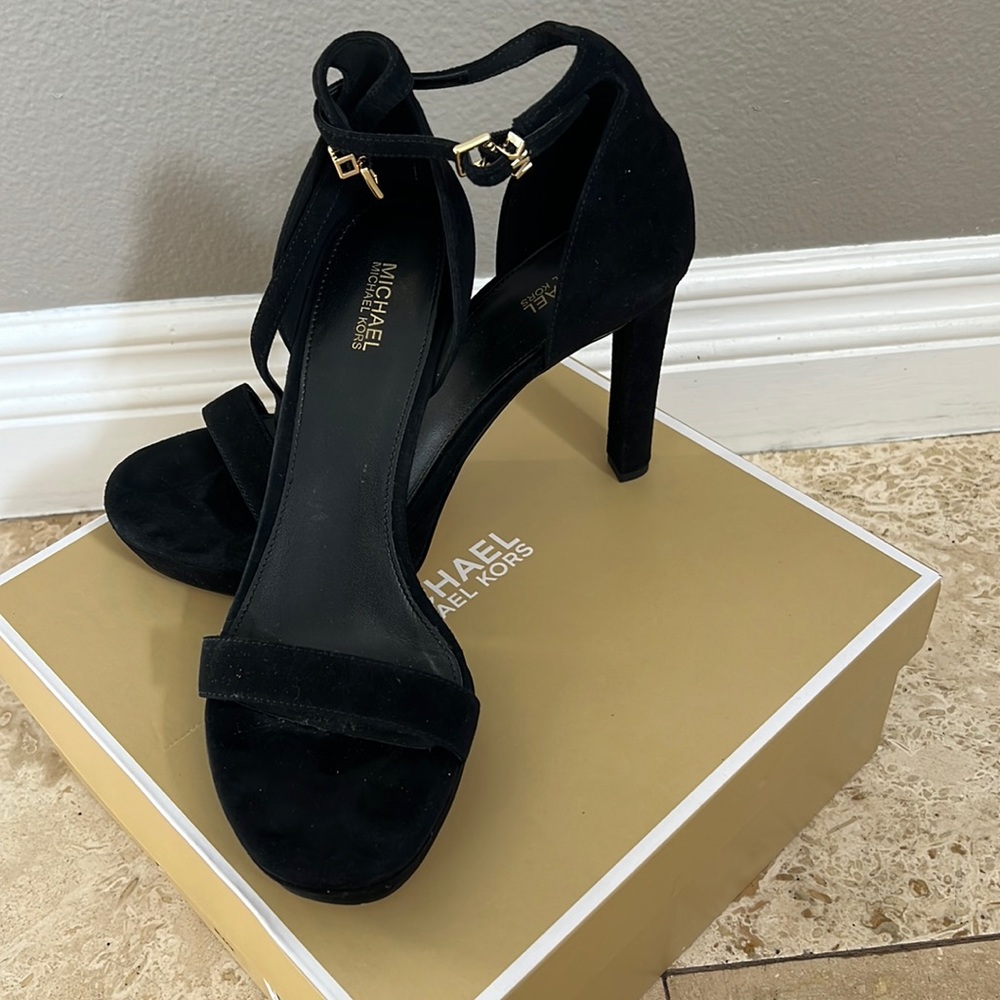 Michael Kors Margot Suede Platform Sandals